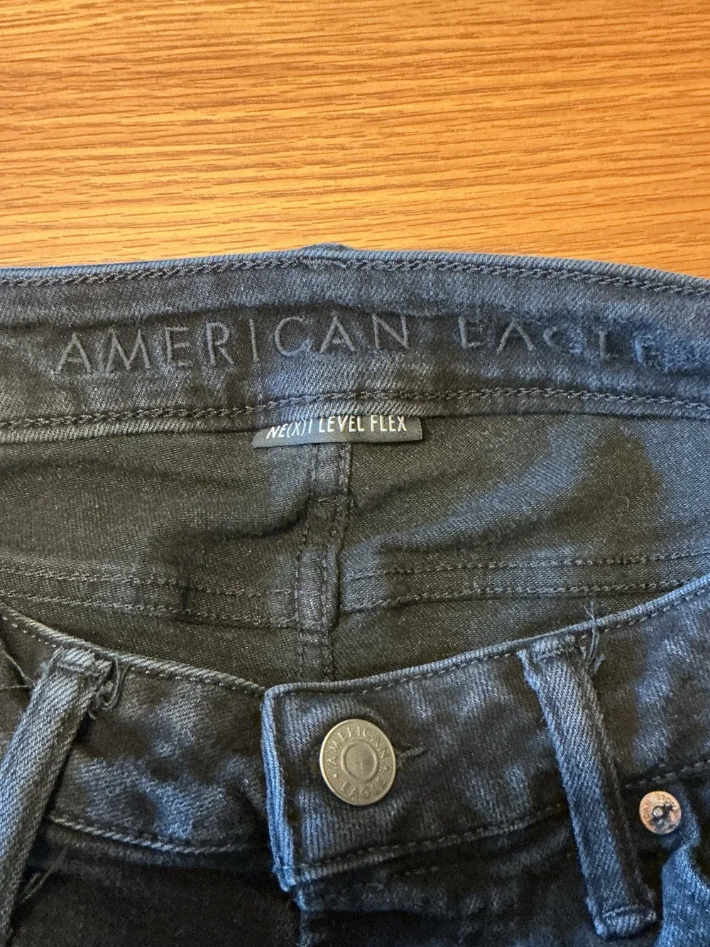American Age Men’s Slim Straight Jeans in Dark Blue